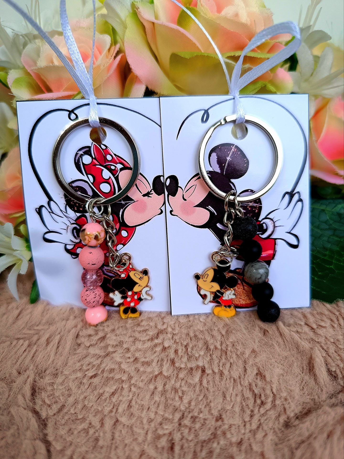 Mickey Minnie egér páros kulcstartó